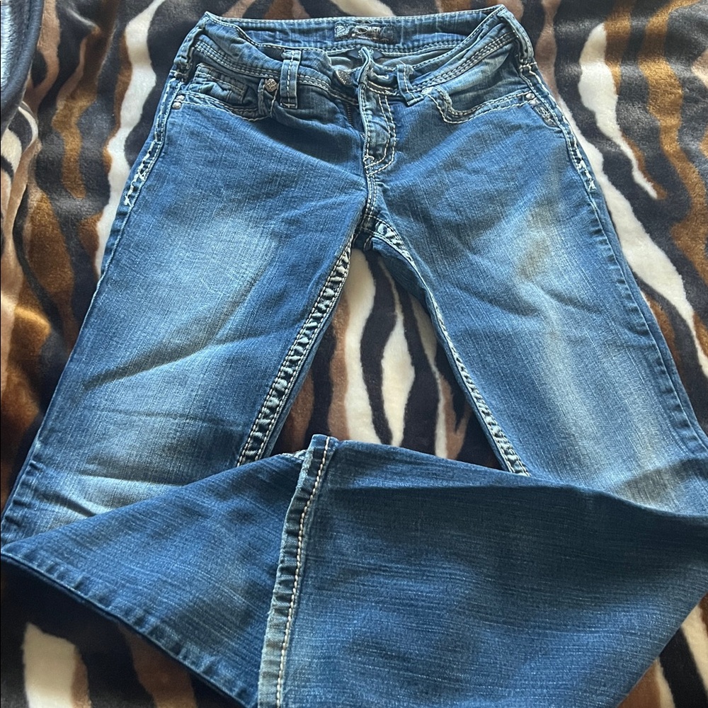 Silver Jeans Women's Medium Blue Bootcut Jeans Suki